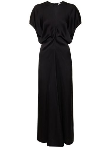 Slouch Waist Satin Midi Dress - TOTEME - Modalova