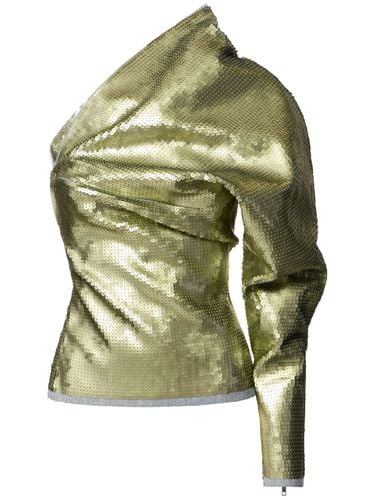 Sequined Denim One Shoulder Top - RICK OWENS - Modalova