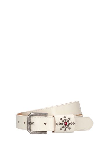 Cm Studded Leather Belt - HTC LOS ANGELES - Modalova