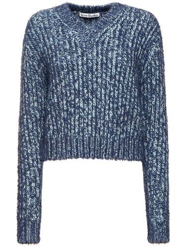 Chunky Mélange Knit Sweater - ACNE STUDIOS - Modalova