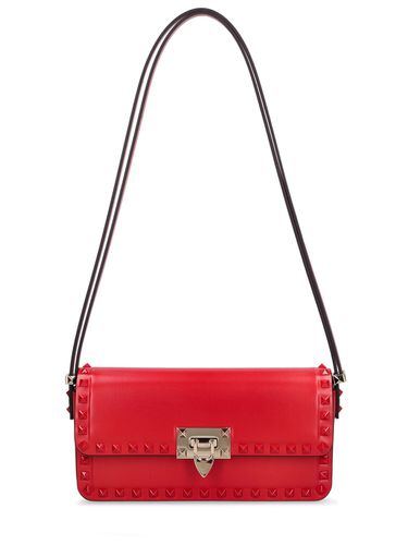 Rockstud Leather Shoulder Bag - VALENTINO GARAVANI - Modalova