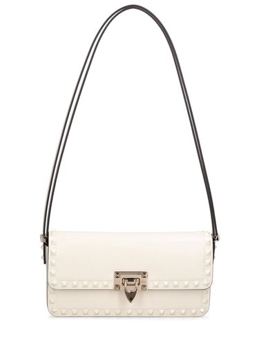 Rockstud Leather Shoulder Bag - VALENTINO GARAVANI - Modalova