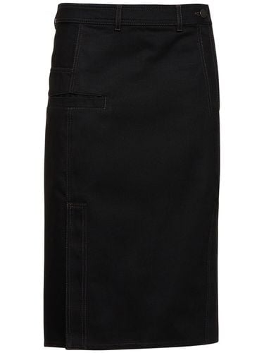 Straight Cotton Midi Skirt - LEMAIRE - Modalova