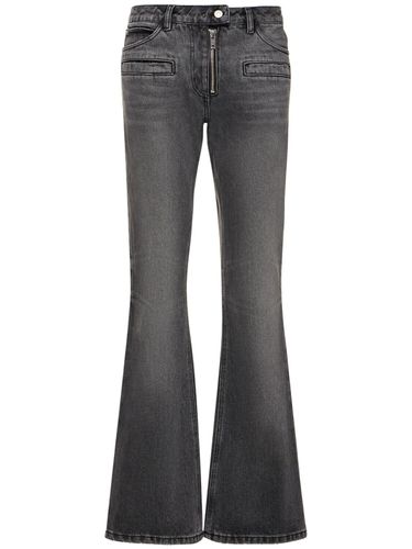 Zipped Denim Bootcut Jeans - COURREGES - Modalova