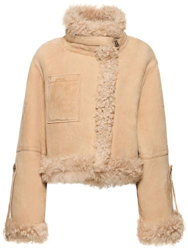 Leather Shearling Jacket - REMAIN - Modalova