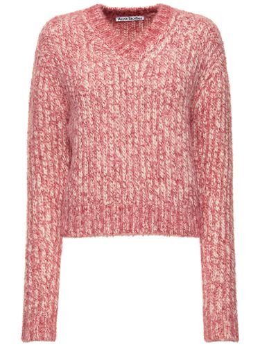 Chunky Mélange Wool Blend Knit Sweater - ACNE STUDIOS - Modalova