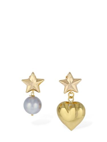 Crystal Mismatched Earrings - TIMELESS PEARLY - Modalova