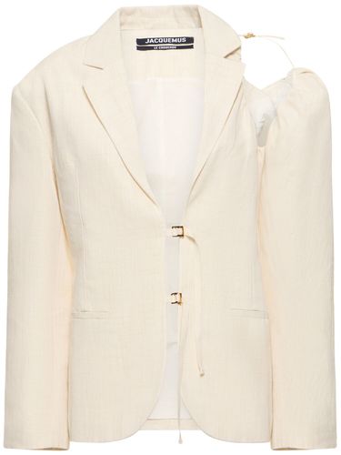 La Veste Galliga Linen Cutout Jacket - JACQUEMUS - Modalova