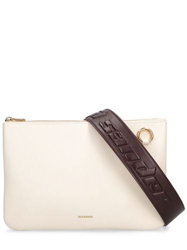 Large Link Leather Shoulder Bag - JIL SANDER - Modalova