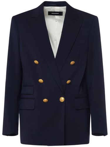 Blazer Doppiopetto In Lana - DSQUARED2 - Modalova