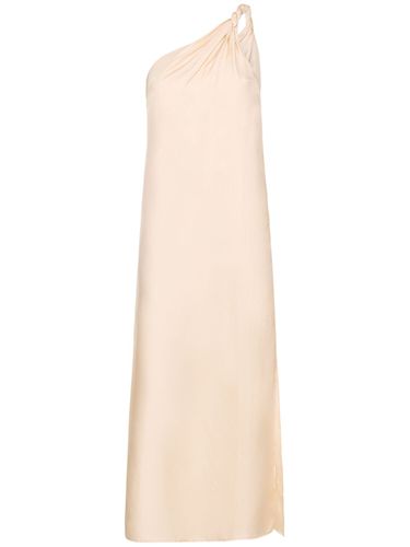 Adela Asymmetric Silk Midi Dress - LOULOU STUDIO - Modalova