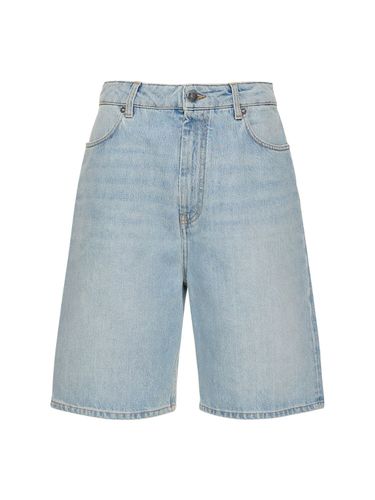 Isu Cotton Denim Shorts - LOULOU STUDIO - Modalova