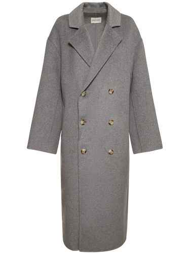 Borneo Double Breast Wool Long Coat - LOULOU STUDIO - Modalova