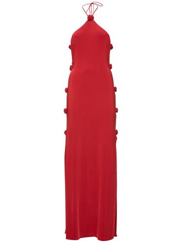 D Roses Cutout Jersey Long Dress - MAGDA BUTRYM - Modalova