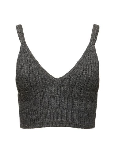 Crop Top In Maglia Di Lana A Costine - AURALEE - Modalova