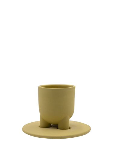 Stoneware Cup & Saucer - BURGIO. - Modalova