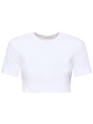 Nico Cotton Blend Cropped T-shirt - THE FRANKIE SHOP - Modalova