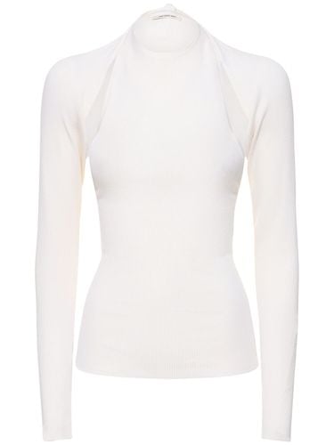 Wool & Silk Knit Halter Top - PETER DO - Modalova