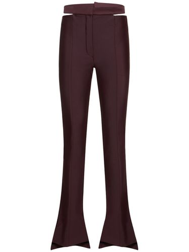 Bonded Lycra Flared Pants - MUGLER - Modalova