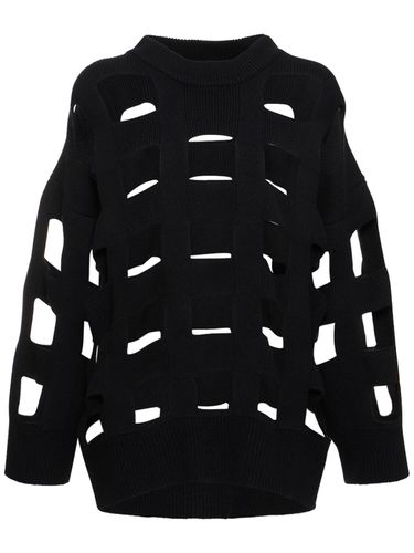 Wool Knit Cutout Sweater - VALENTINO - Modalova