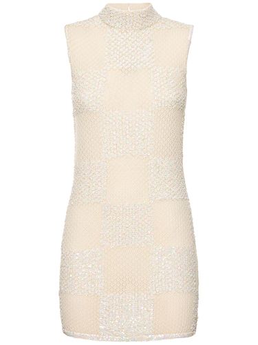 Sequined Knit Mini Dress - CASABLANCA - Modalova