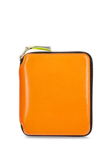 Super Fluo Leather Wallet - COMME DES GARÇONS WALLET - Modalova