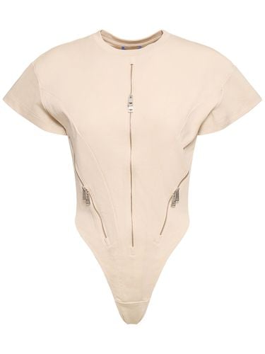 Body Girocollo In Cotone / Zip - MUGLER - Modalova