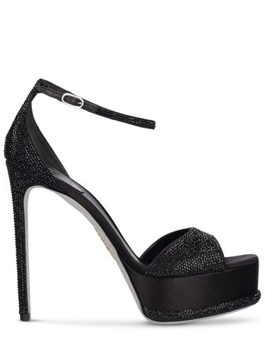 Mm Embellished Satin Platform Sandals - RENÉ CAOVILLA - Modalova