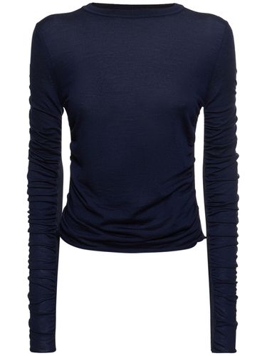 La Maille Sargas Wool Blend Rib Knit Top - JACQUEMUS - Modalova