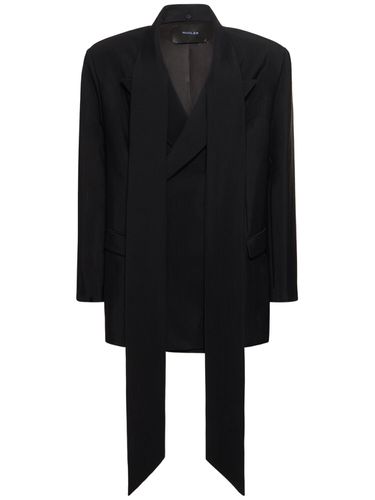 Double Breast Viscose & Wool Jacket - MUGLER - Modalova