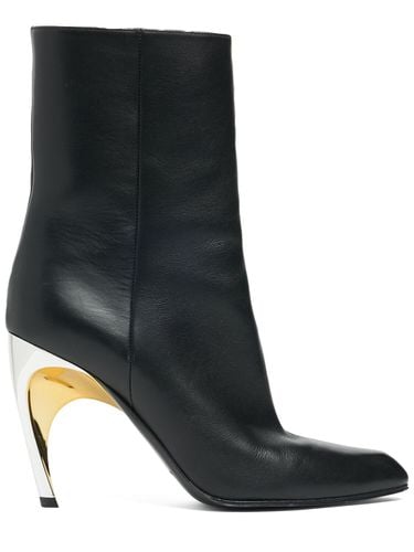 Mm Armadillo Leather Boots - ALEXANDER MCQUEEN - Modalova