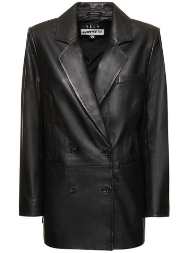 Veda Dalia Relaxed Leather Blazer - REFORMATION - Modalova