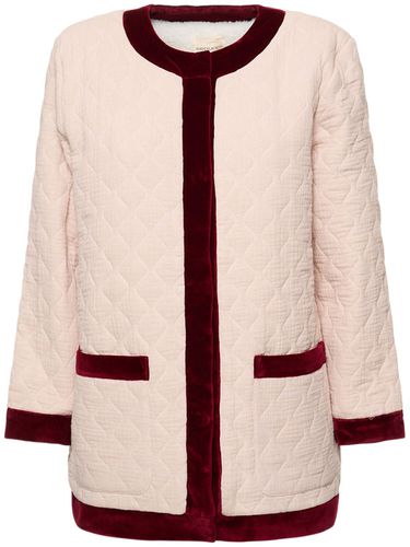 Hortensia Velvet Quilted Short Coat - MARIA DE LA ORDEN - Modalova