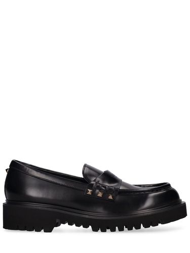 Mm Hohe Loafer Aus Leder „rockstud“ - VALENTINO GARAVANI - Modalova