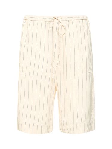 Relaxed Pinstriped Shorts - TOTEME - Modalova