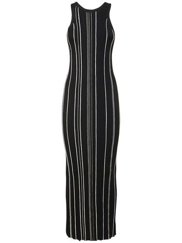 Curved Rib Tank Midi Dress - TOTEME - Modalova