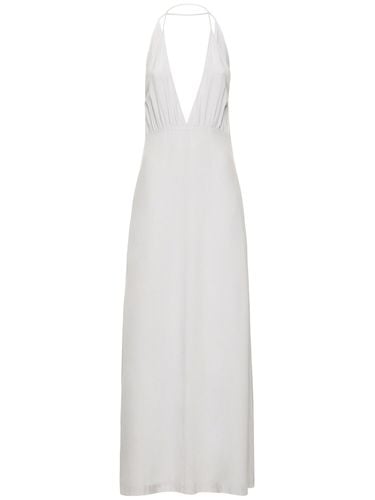 Double-halter Silk Long Dress - TOTEME - Modalova