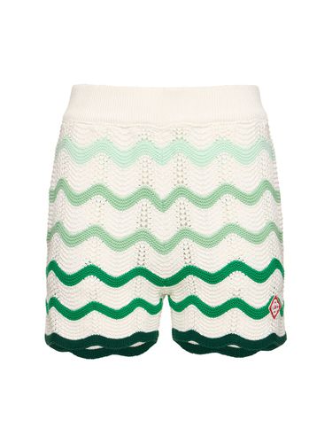 Gradient Wave Knit Shorts - CASABLANCA - Modalova