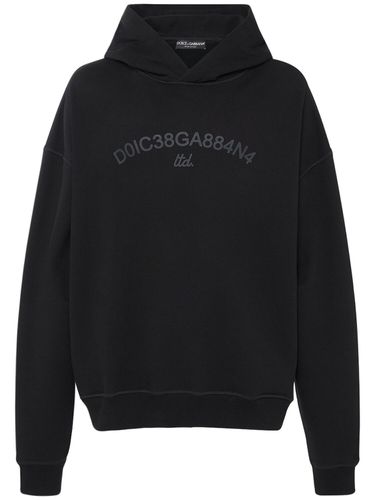 Logo Jersey Hoodie - DOLCE & GABBANA - Modalova