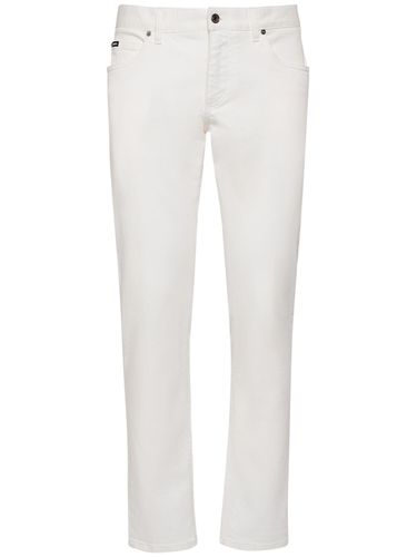 Washed Denim Regular Jeans - DOLCE & GABBANA - Modalova