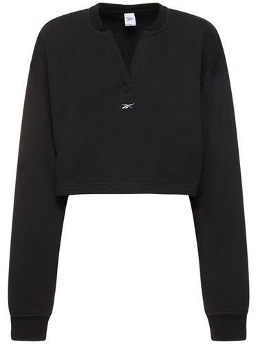 Classic Cotton V-neck Crop Sweatshirt - REEBOK CLASSICS - Modalova