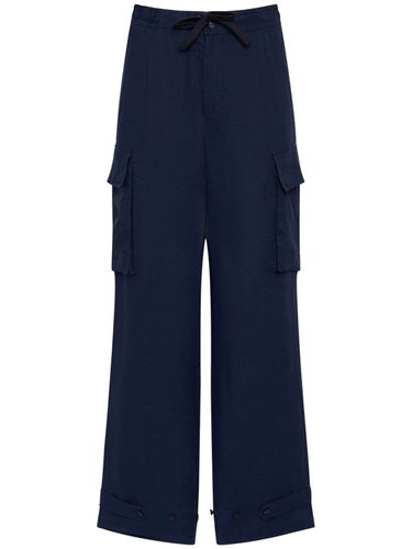 Linen Cargo Jogging Pants - DOLCE & GABBANA - Modalova