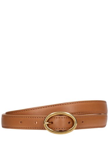 Sable X 2cm Calf Leather Belt - ANNAGRETA - Modalova