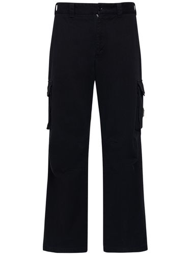 Wide Cotton Gabardine Cargo Pants - DOLCE & GABBANA - Modalova