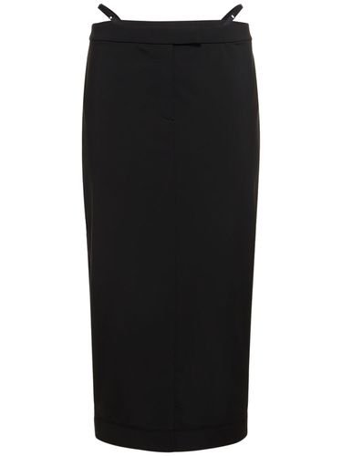 Fitted Tech Long Skirt W/straps - ALEXANDER WANG - Modalova