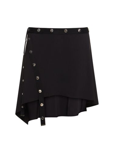 Stretch Jersey Asymmetric Mini Skirt - THE ATTICO - Modalova