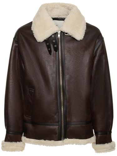 Unisex Loose Fit Shearling Jacket - DUNST - Modalova