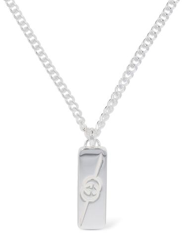 Gucci Tag Sterling Silver Necklace - GUCCI - Modalova