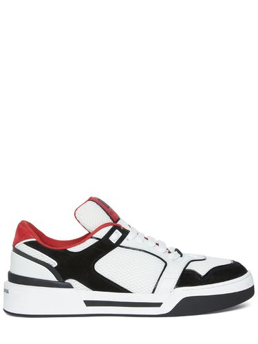 New Roma Mesh & Suede Sneakers - DOLCE & GABBANA - Modalova