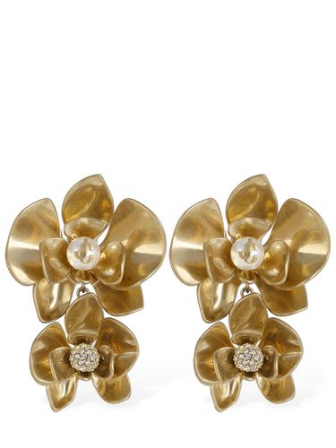 Petal Crystals Drop Earrings - JIMMY CHOO - Modalova